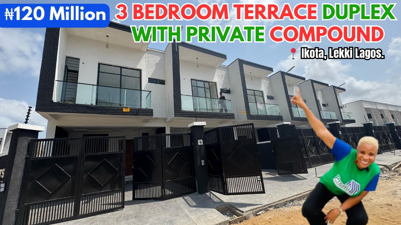 HOUSE FOR SALE IN LEKKI LAGOS NIGERIA:  ₦120M 3 Bedroom Terrace Duplex With a Self Compound in Ikota
