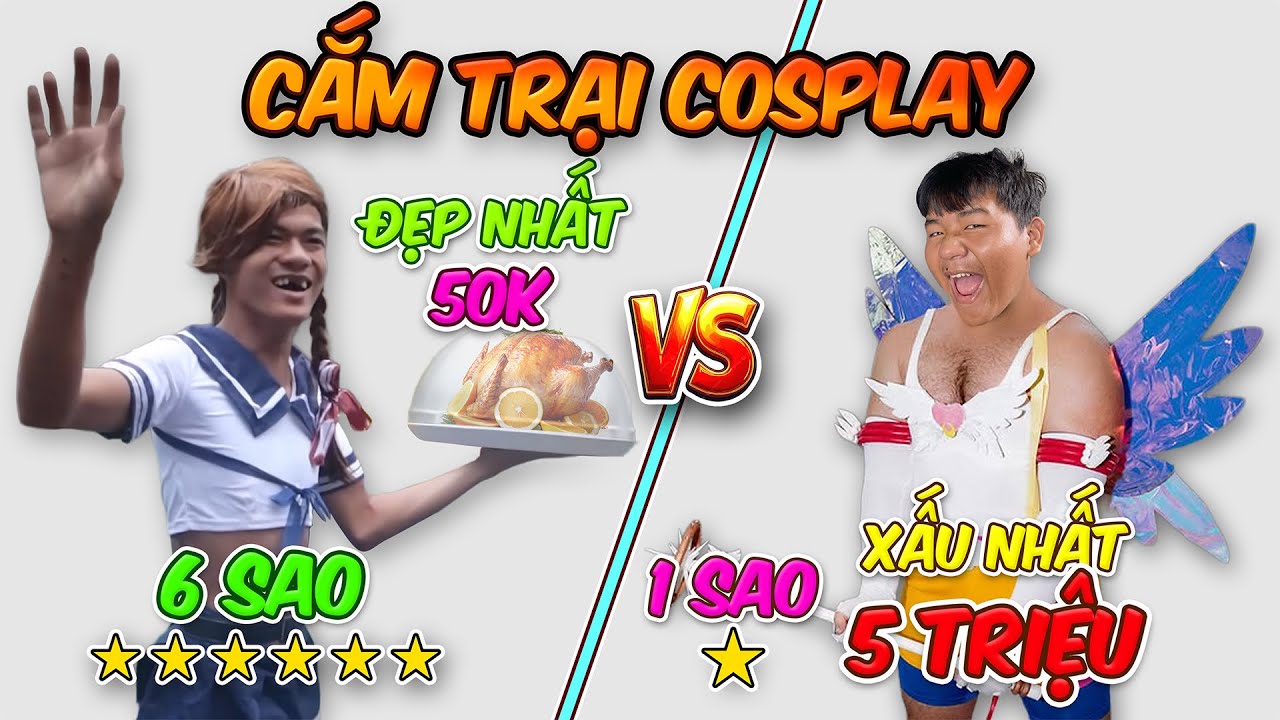 Cắm Trại Cosplay 1 Sao vs 6 Sao | Cosplay Đẹp Nhất 50k vs Xấu Nhất 5 Triệu