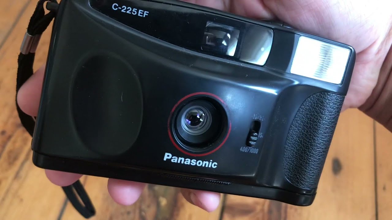 Vintage Panasonic C-225EF 35mm film photo camera test