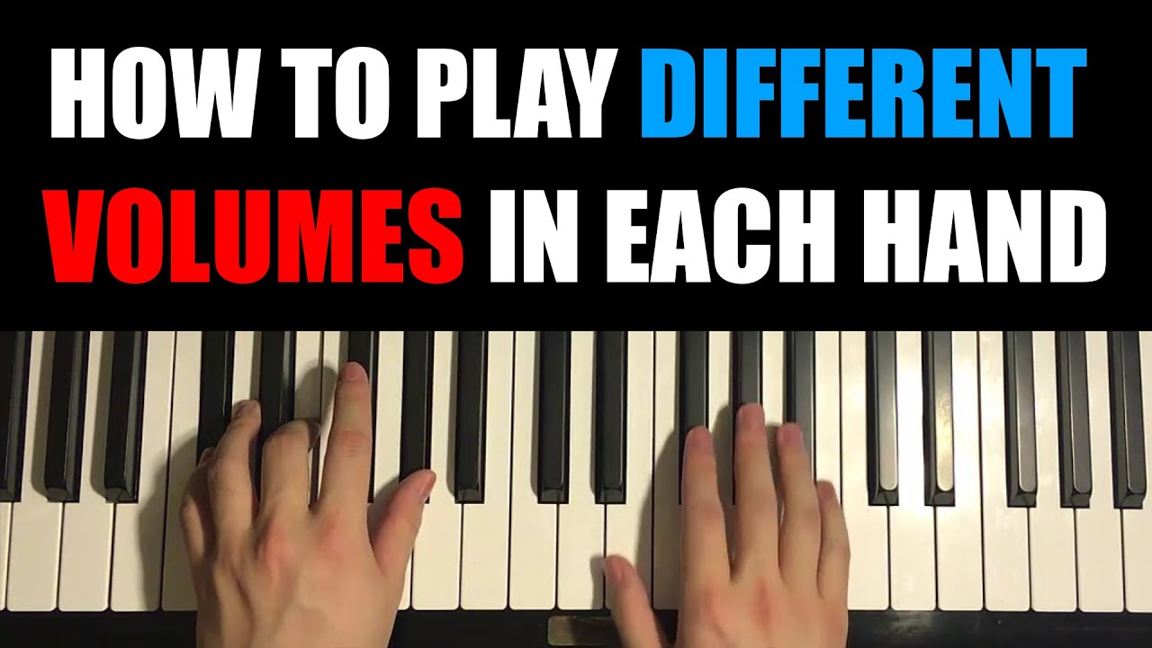 How To Play Loud On The Right Hand Whilst Keeping The Left Soft (Piano Lesson)