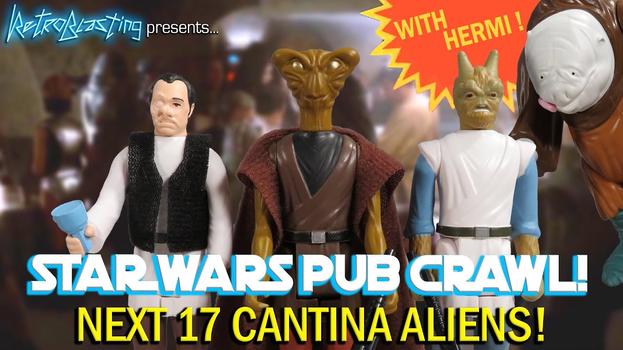 Star Wars: The Next 17 Cantina Aliens - Vintage Kenner Palitoy Style Figures