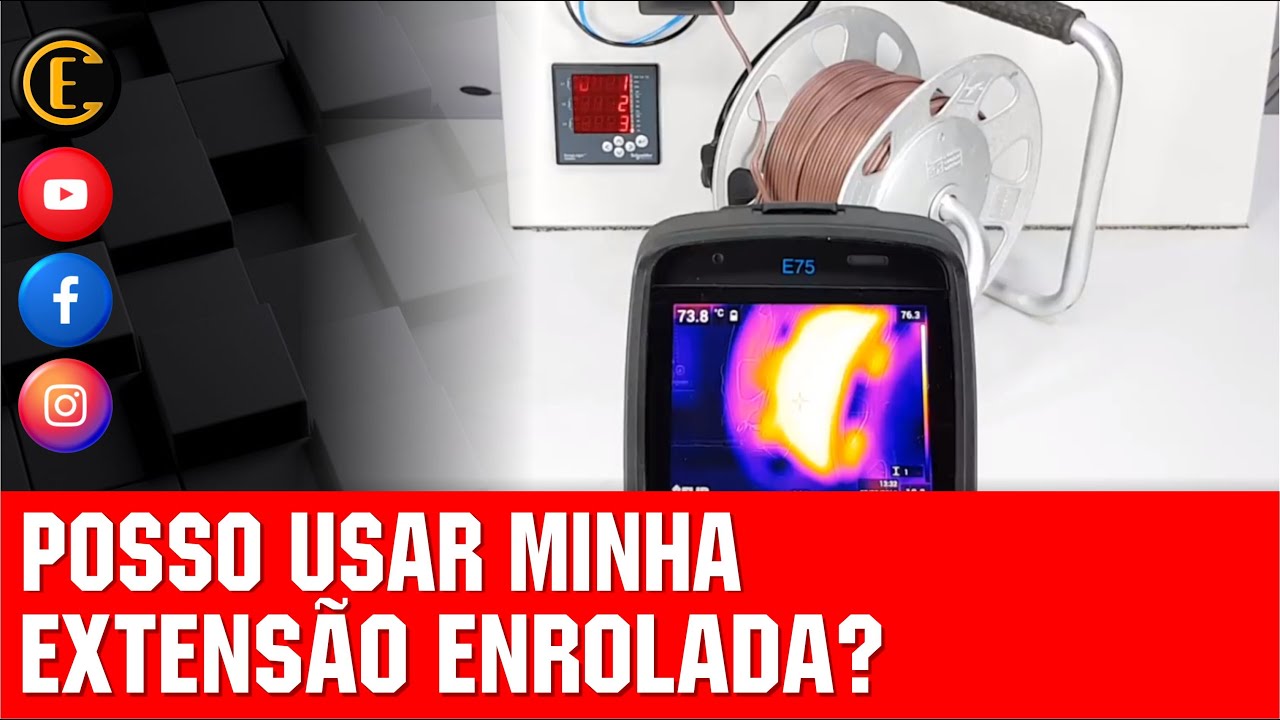 POSSO USAR EXTENSÃO ELÉTRICA ENROLADA? SERÁ QUE O CABO VAI ESQUENTAR? (PARTE 01)