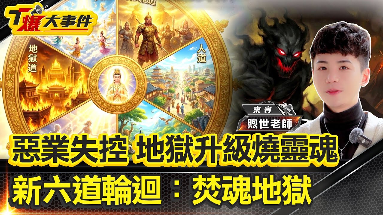 惡業失控｜地獄升級燒靈魂｜新六道輪迴：焚魂地獄｜南海觀音菩薩開示：靈性寶島和平因緣｜自我改命世代｜累世同行：守護神｜卡陰不只一種｜驅魂容易驅魔難｜嬰兒靈單純只要道歉【#T爆大事件】20260130