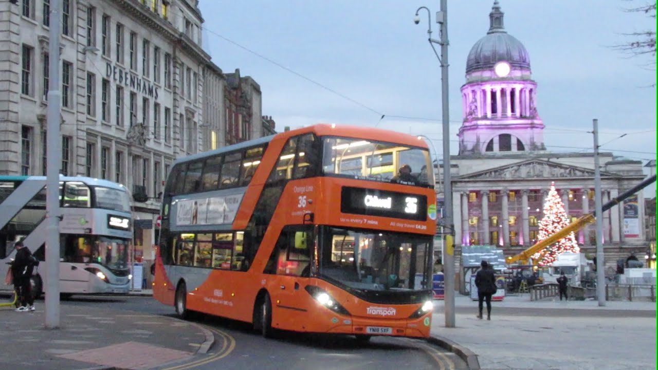 Buses Trains & Trams in Nottingham December 2020