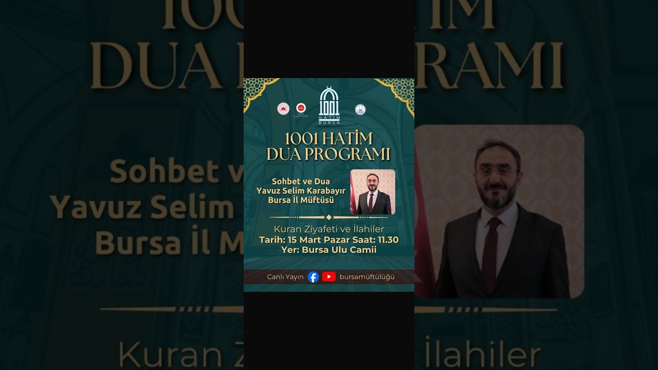 1001 HATİM PROGRAMI - ULU CAMİİ