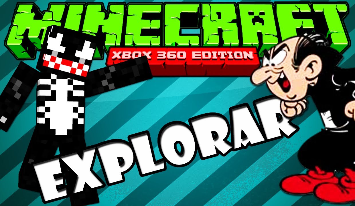 Minecraft Xbox 360 - Explorando o Mundo do Gargamel XD