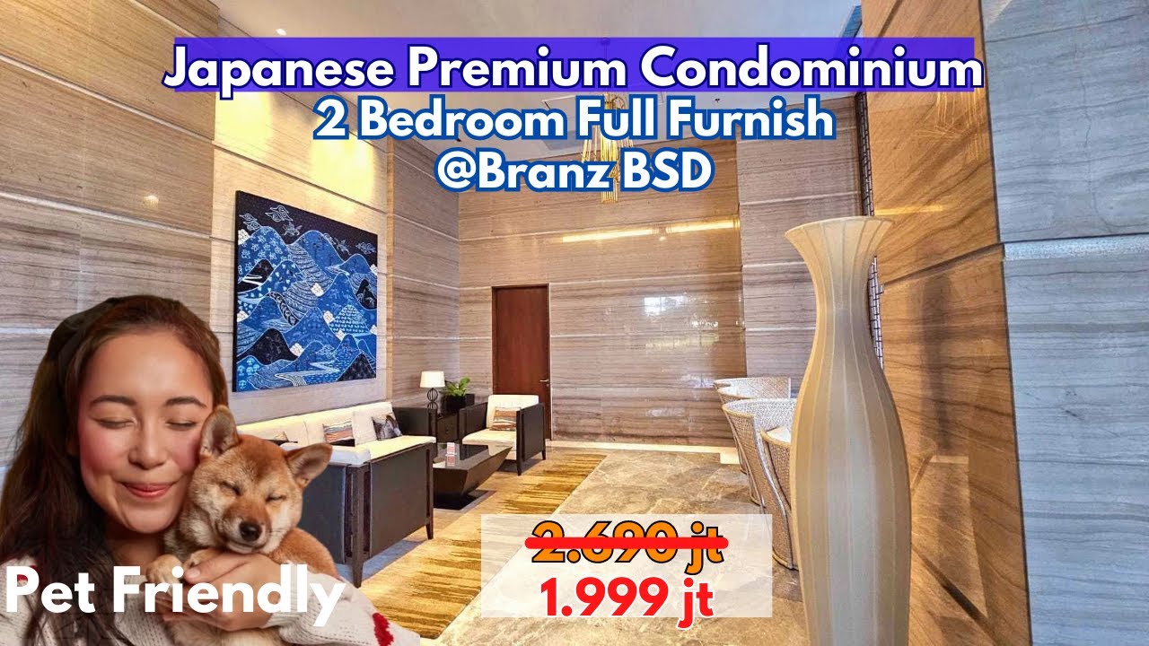 Ch. 102 | TERMURAH PREMIUM FURNISH BARU READY Apartemen Condominium 2 Bed Room @Branz BSD