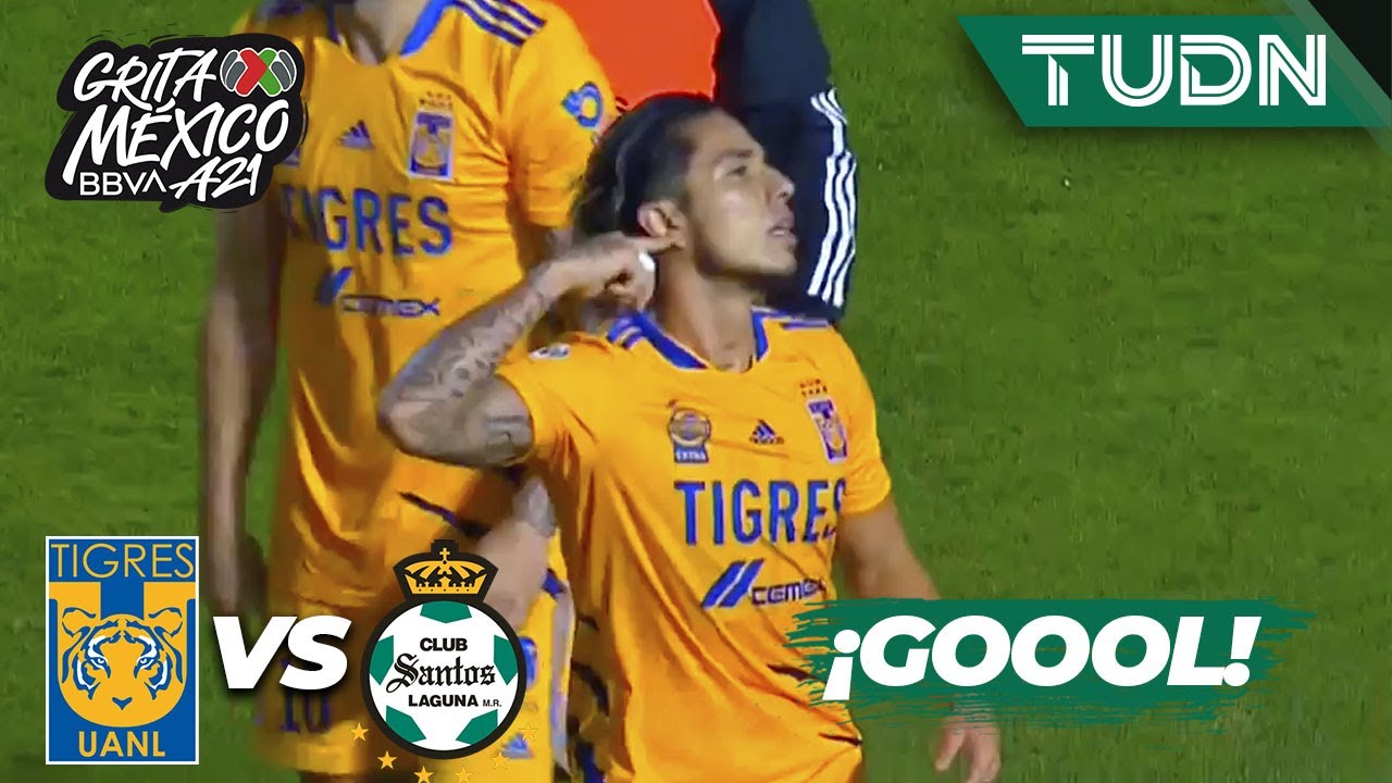 &iexcl;GOLAZO de Tigres! &iexcl;Apareci&oacute; Salcedo! | Tigres 1-0 Santos | Grita M&eacute;xico BBVA AP2021 - 4tos | TUDN