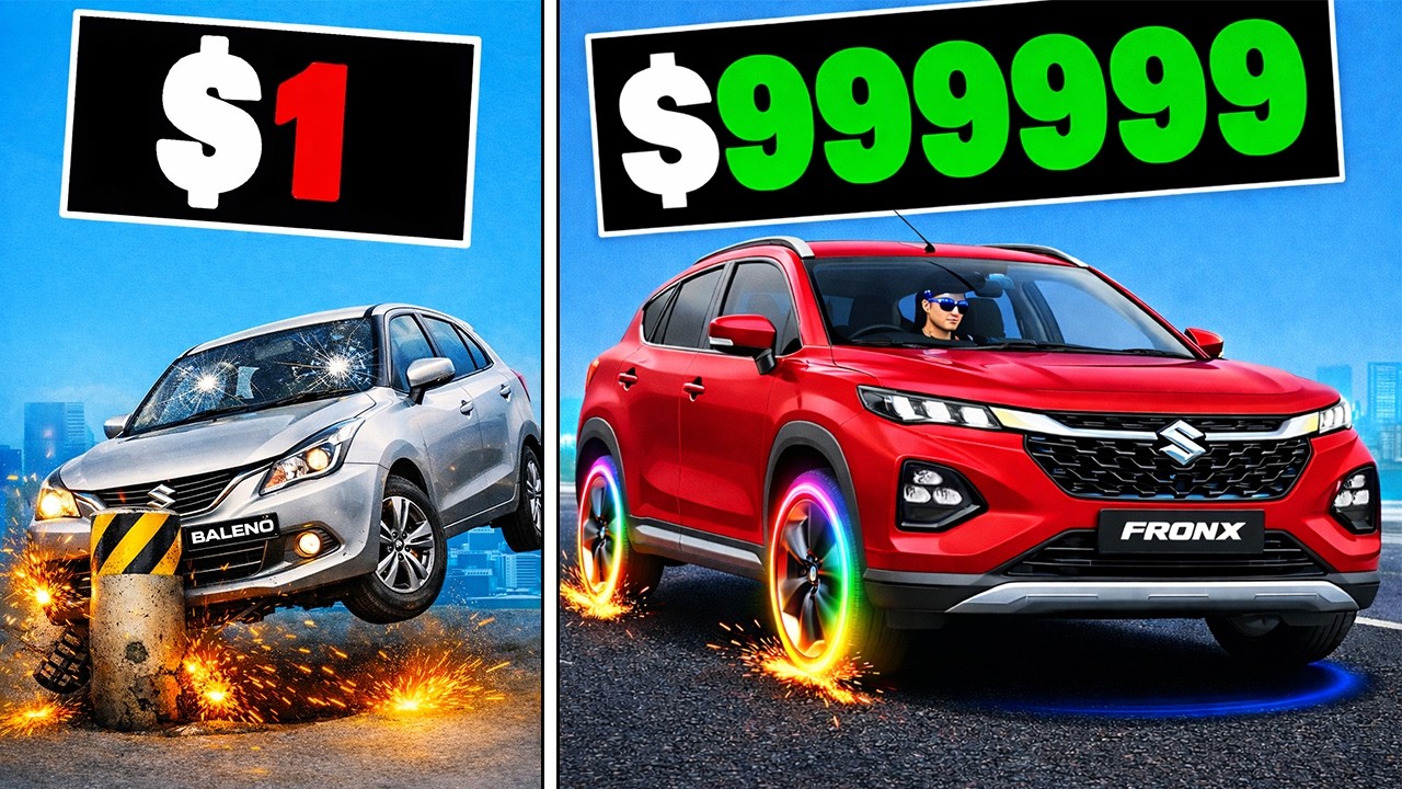 $1 to $1,000,000 MARUTI SUZUKI Car in GTA 5!