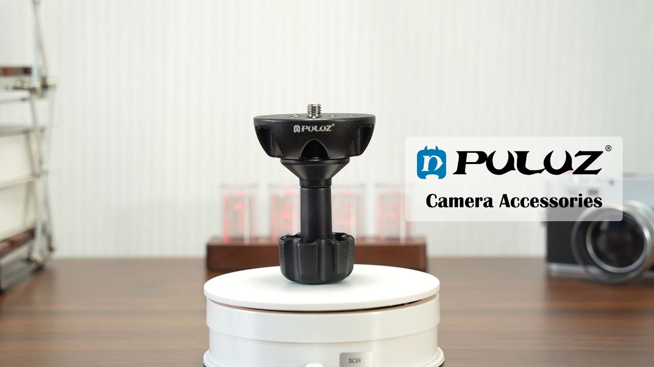 PULUZ 75mm Half Ball Flat to Bowl Adapter for Fluid Head Tripod DSLR Rig Camera