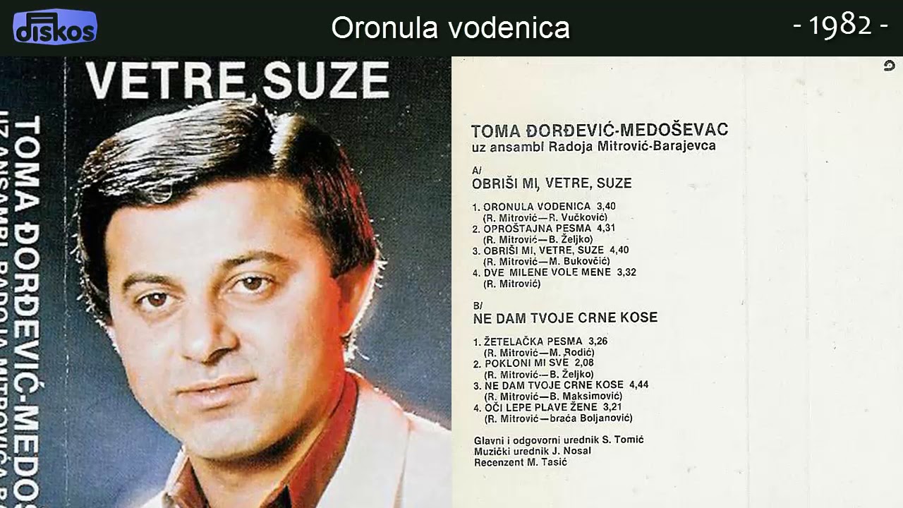 Toma Djordjevic Medosevac - Oronula vodenica - (Audio 1982)