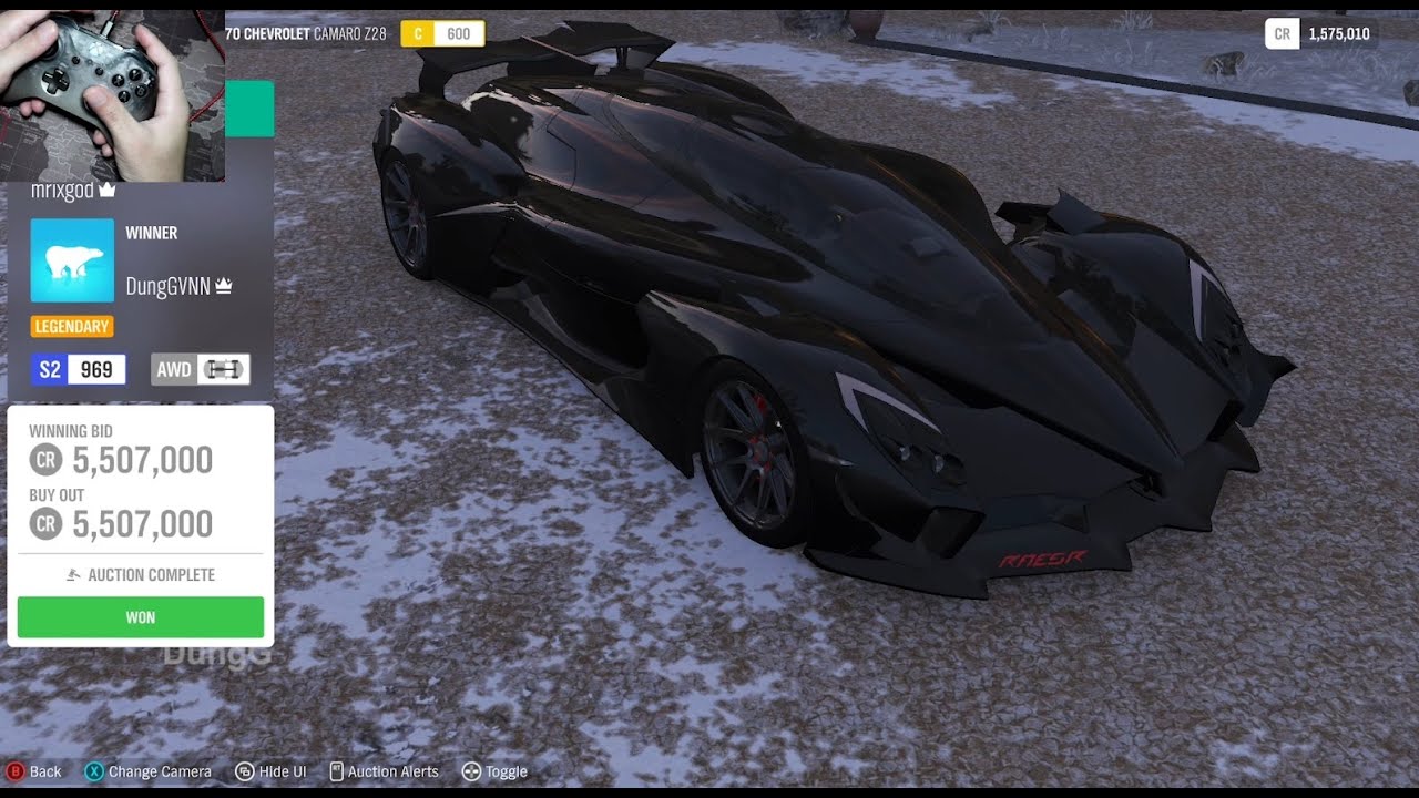 Forza Horizon 4 Auction House Sniping Raesr Tachyon - 5M CR