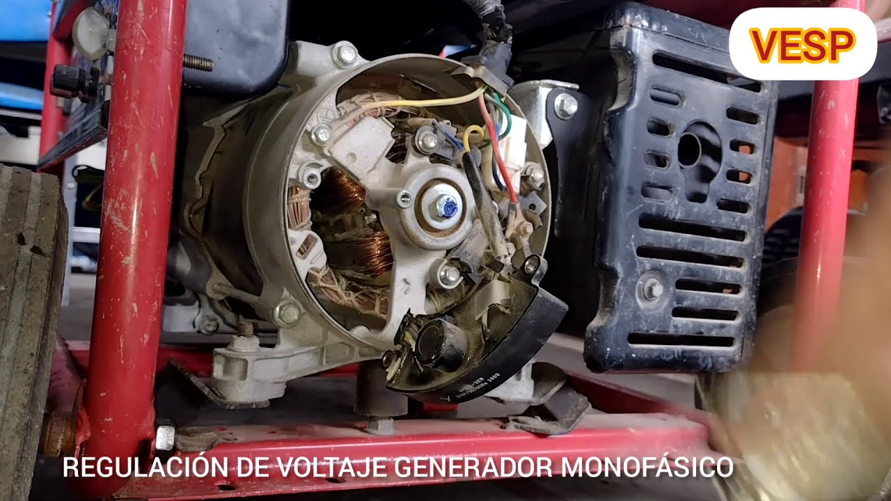REGULACIÓN DE VOLTAJE GENERADOR MONOFÁSICO