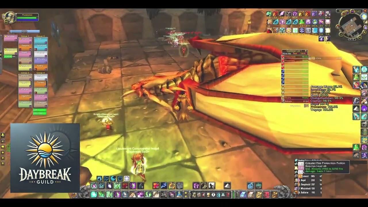 WoW Classic SoD Blackwing Lair (BWL) Mythic - Resto Druid PoV - October 28, 2024