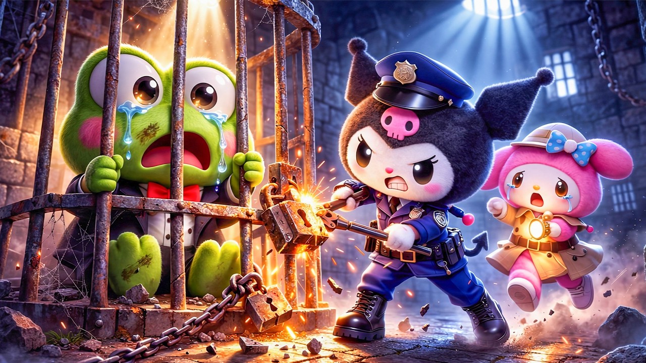 Keroppi Locked in a Cage 😰 Kuromi and Melody Are Here! ❤️