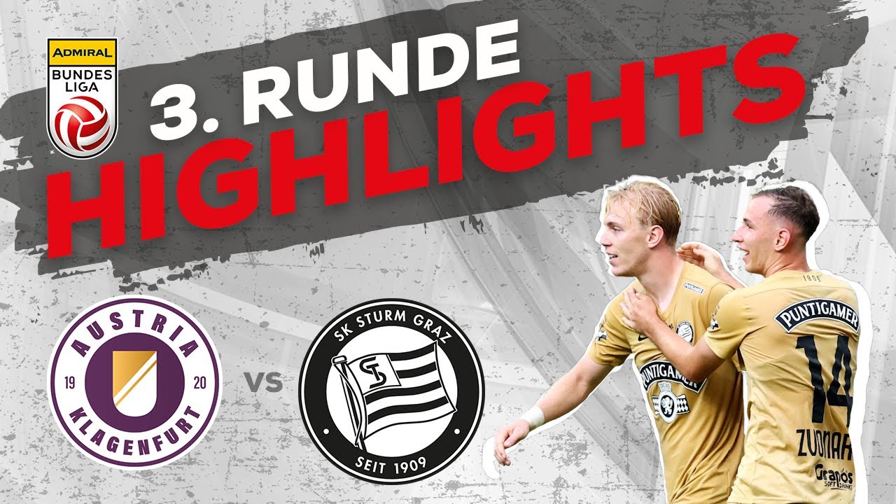 SK Austria Klagenfurt - SK Puntigamer Sturm Graz 3. Runde ADMIRAL Bundesliga 2024/25