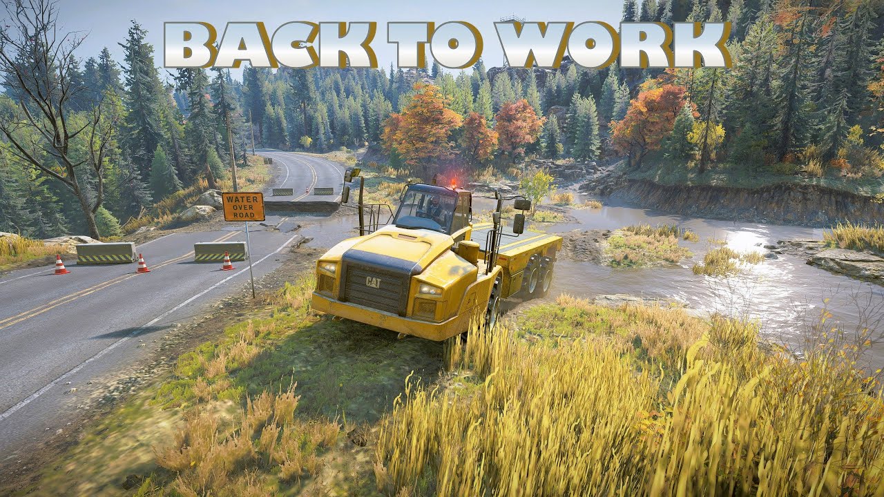 SnowRunner | Back to Work Mission – CAT 745C Powers Through Washington Mud!