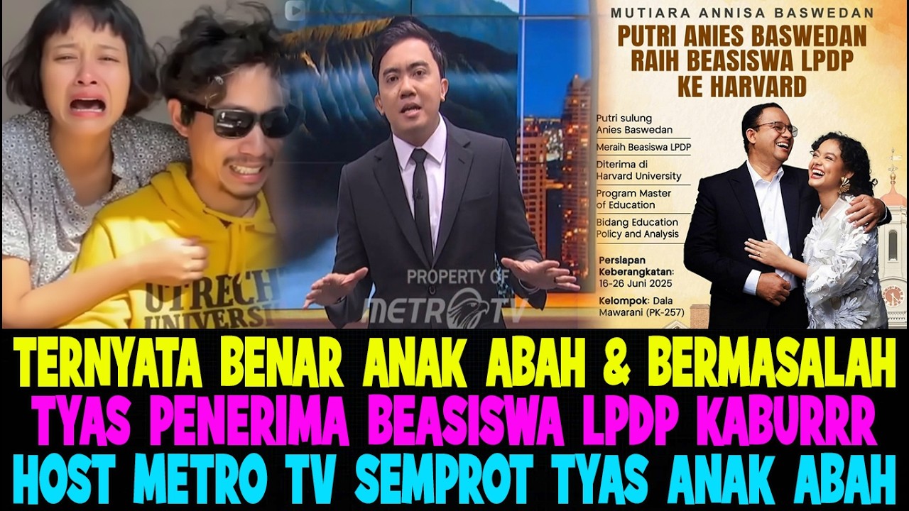NGAKAK..!! HOST METRO TV SEMPROT TYAS ANAK ABAH 😂 TYAS PENERIMA BEASISWA LPDP TERNYATA BERMASALAH