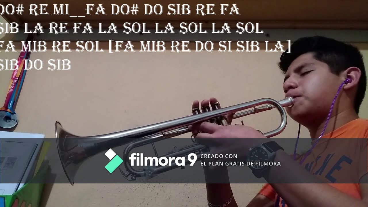 Its Been a long long time tutorial trompeta con notas