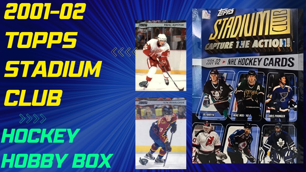 2001-02 Topps Stadium Club Hockey Hobby Box Rip. A Trip Down Memory Lane. #hobbybox #hockey