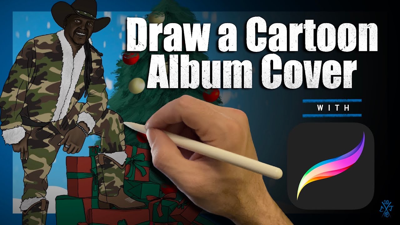 How to draw a Cartoon Album Cover with Procreate