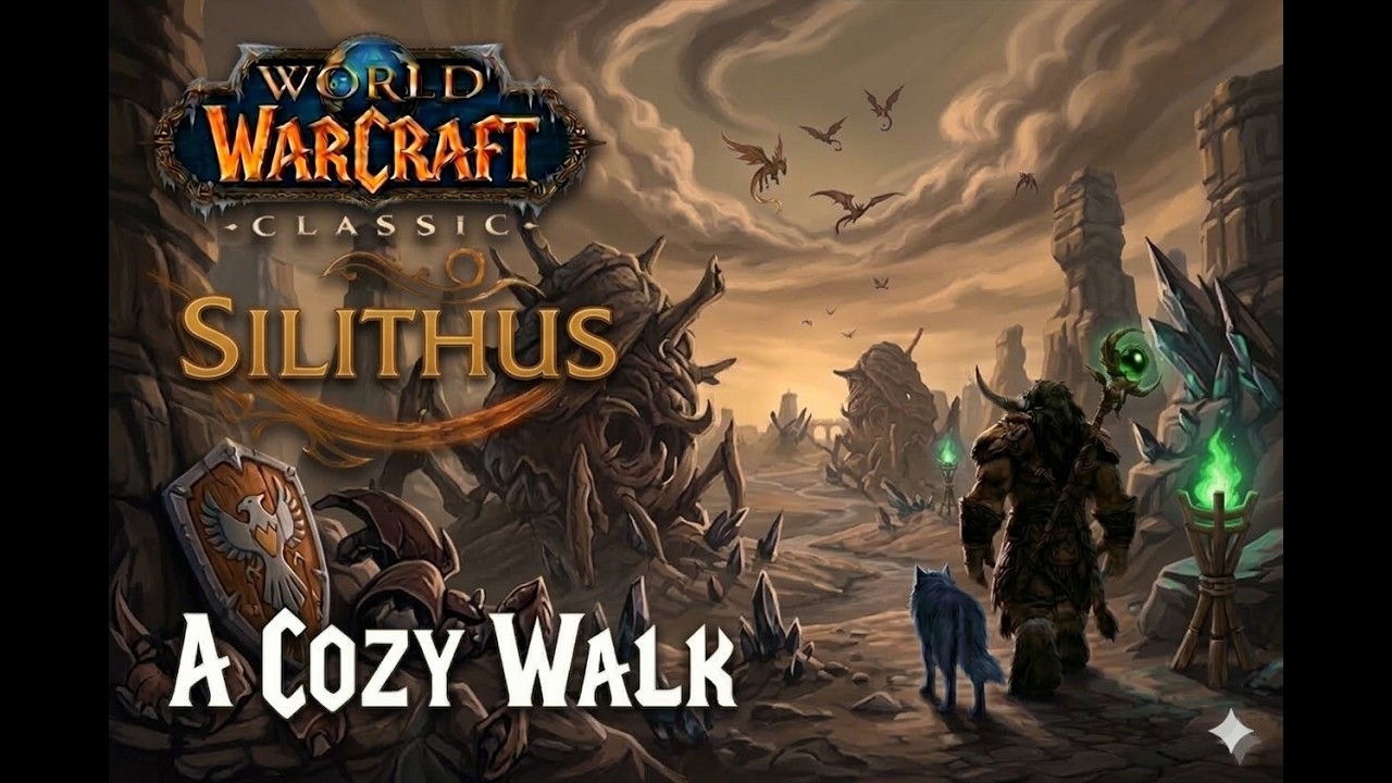 A Cozy Walk: Silithus | WoW Classic Music, Sounds & Ambience to relax and study to | 2k