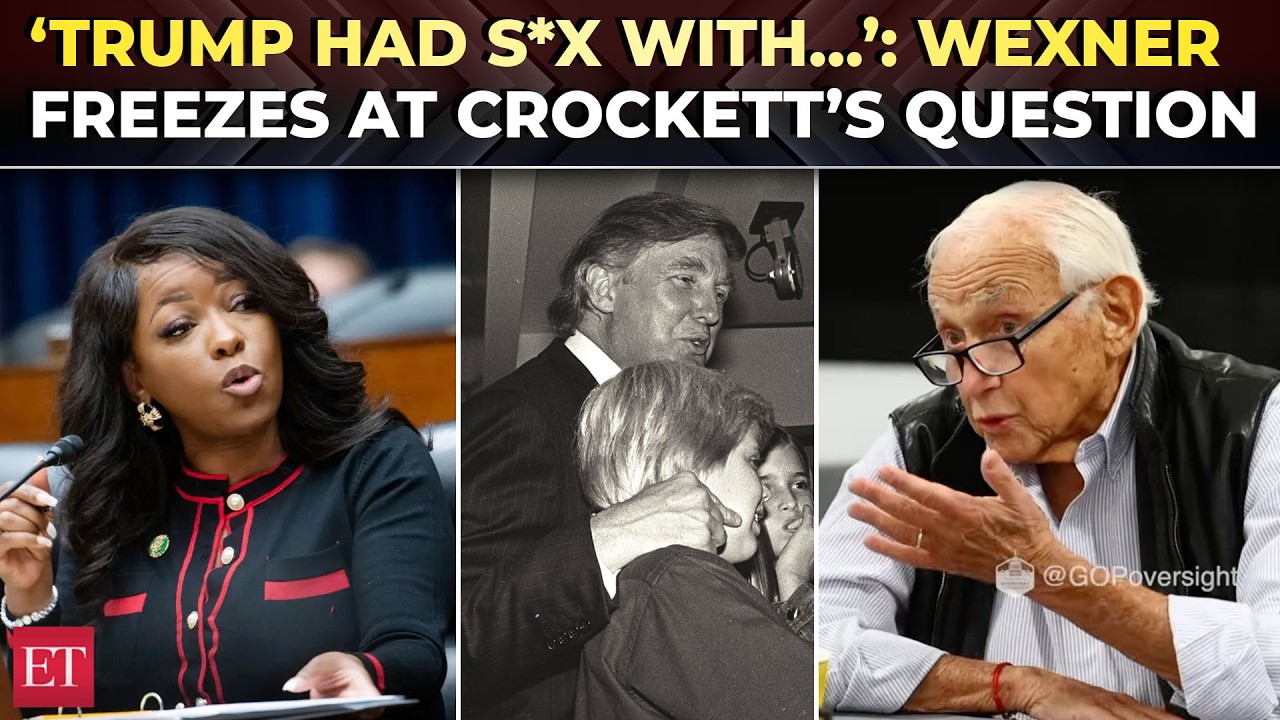 ‘Did Trump have s*x with…’?: Les Wexner takes ‘careful pause’ as Crockett grills him over Epstein