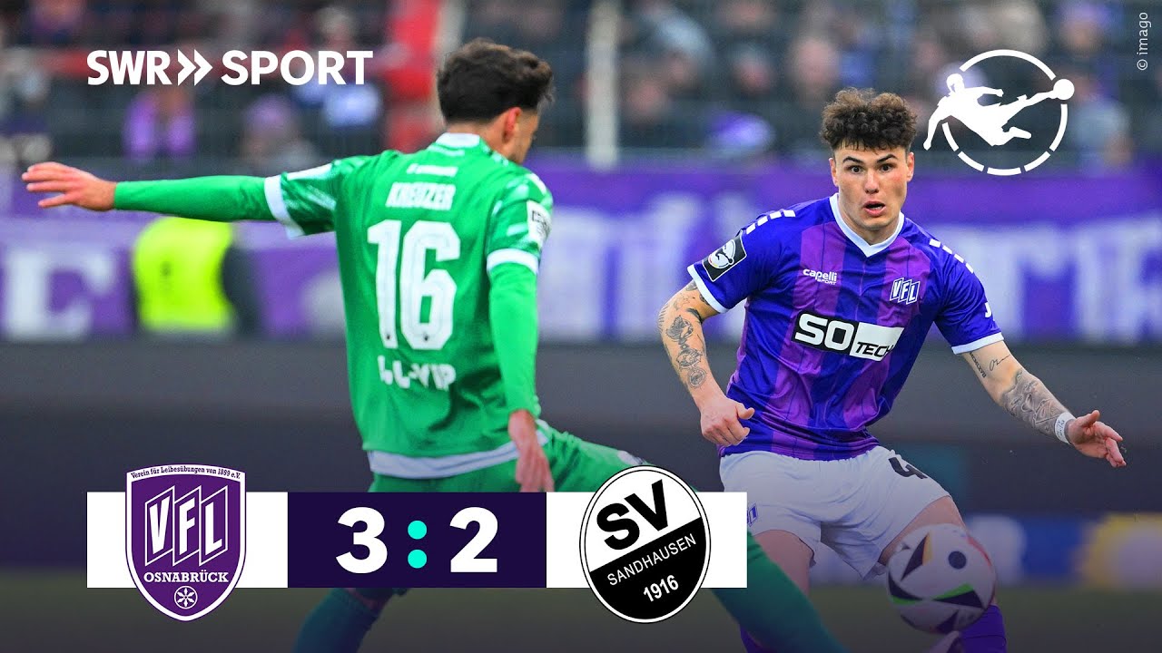 3. Liga: 5 Tore bei Osnabrück gegen Sandhausen | SWR Sport