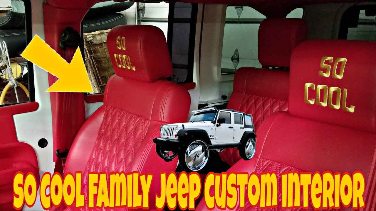 (FIRST LOOK) SO COOL FAMILY JEEP CUSTOM INTERIOR 🔥🔥🔥