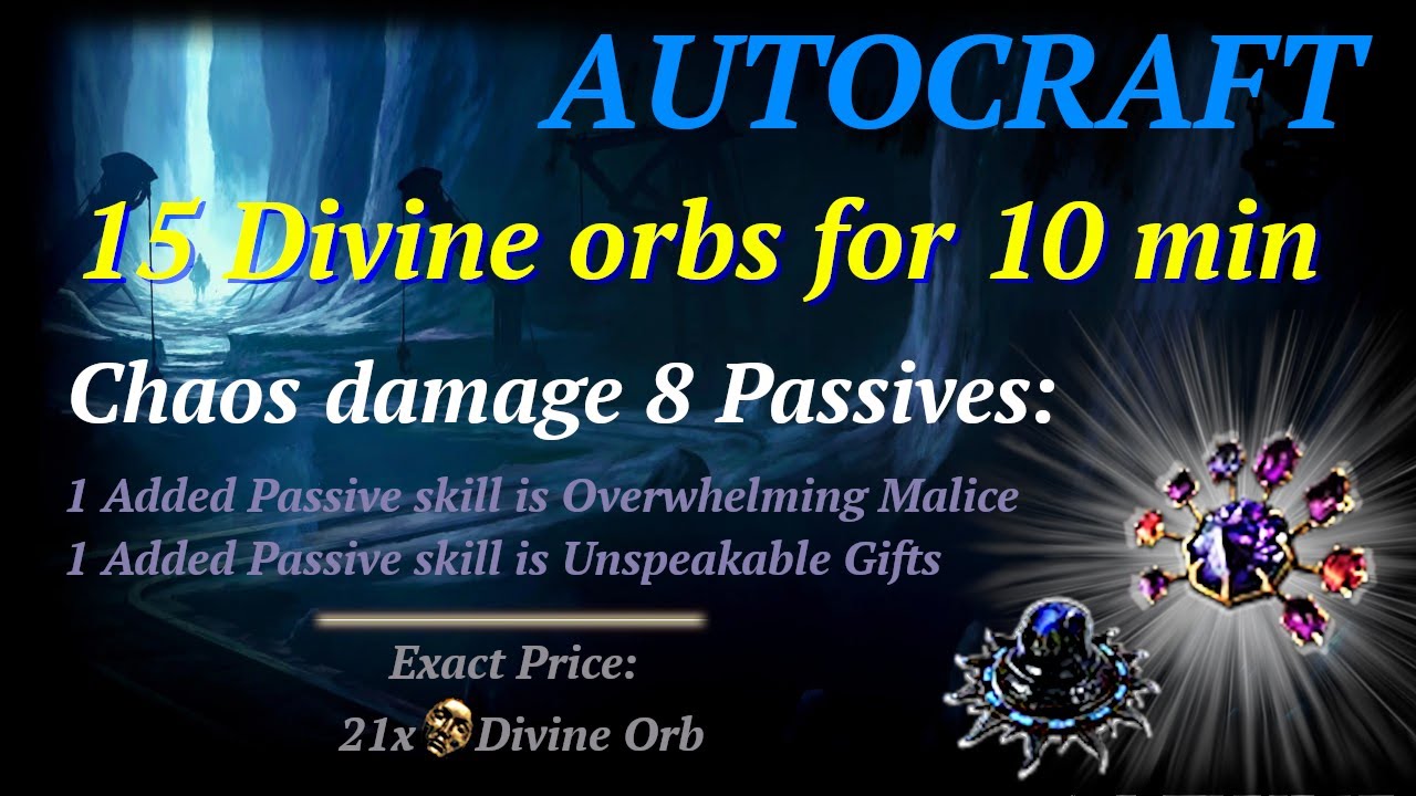[ASH] Autocraft || How easy to Craft Chaos Damage Large Cluster Jewel