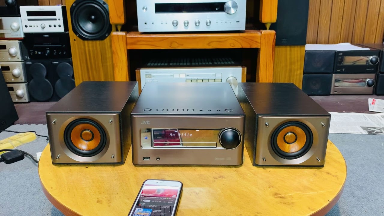 Dàn âm thanh mini Nhật: JVC-S5, loa màng gỗ 