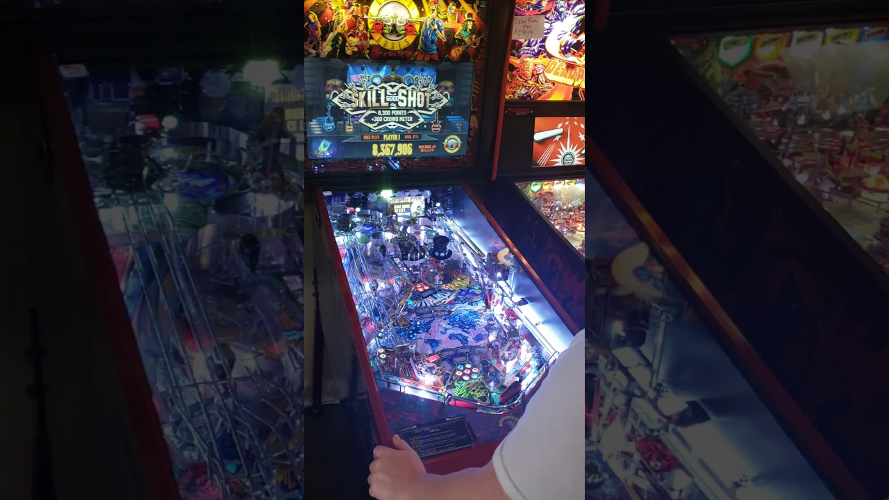 JJP Guns and Roses LE Pinball Gameplay 2021. 1 of 21 song multiballs.