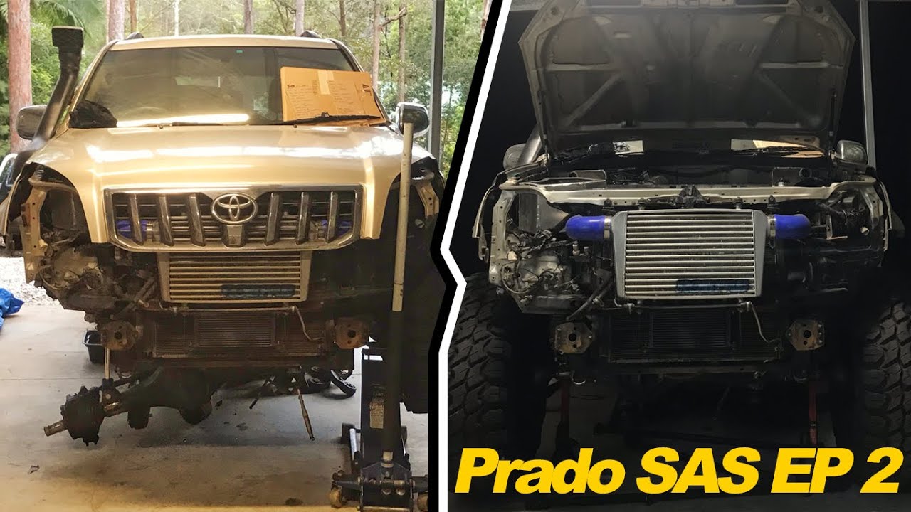 120 Prado Solid Axle Swap | Ep. 2 Getting Sh#t Done / A Cycling Front End | SASSED