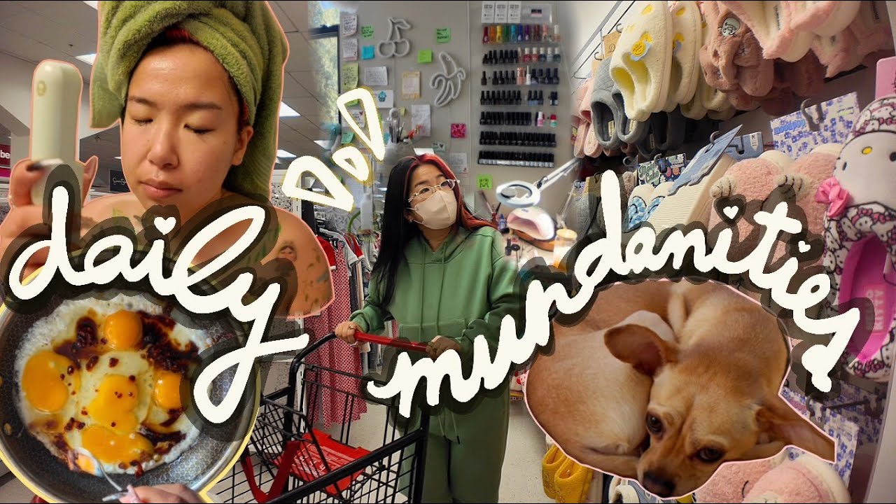 Queer Diaries ಠ‿ಠ slow days in my life, chromatic goth gel-x nail set, & daily productive routines
