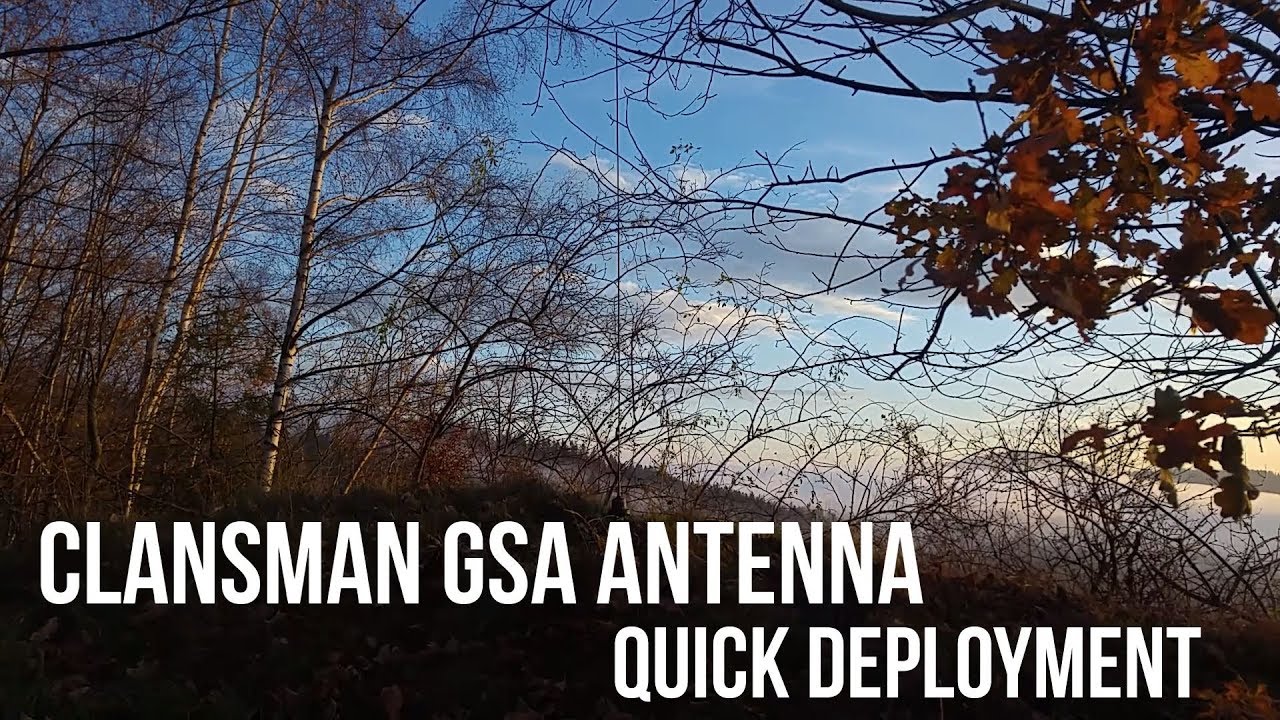 Deployment of Clansman GSA (Ground Spike Antenna) army tactical VHF antenna