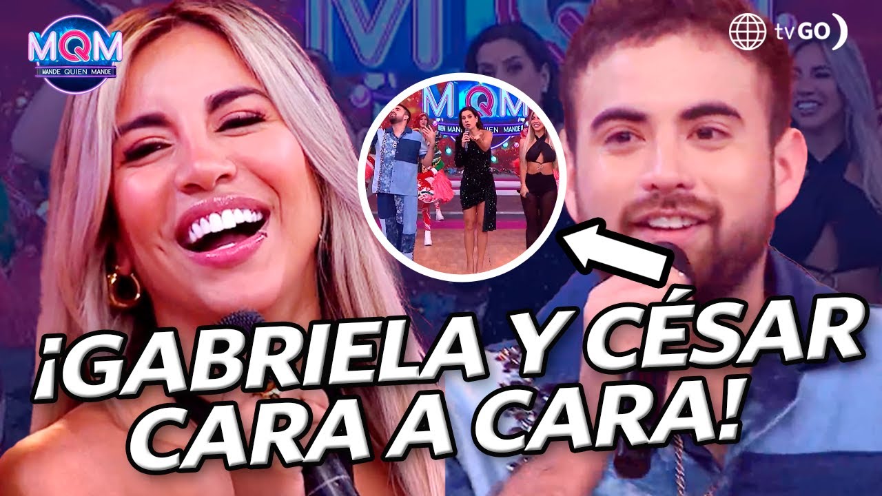 Mande Quien Mande: Gabriela Herrera y César BK se encontraron en el set de 