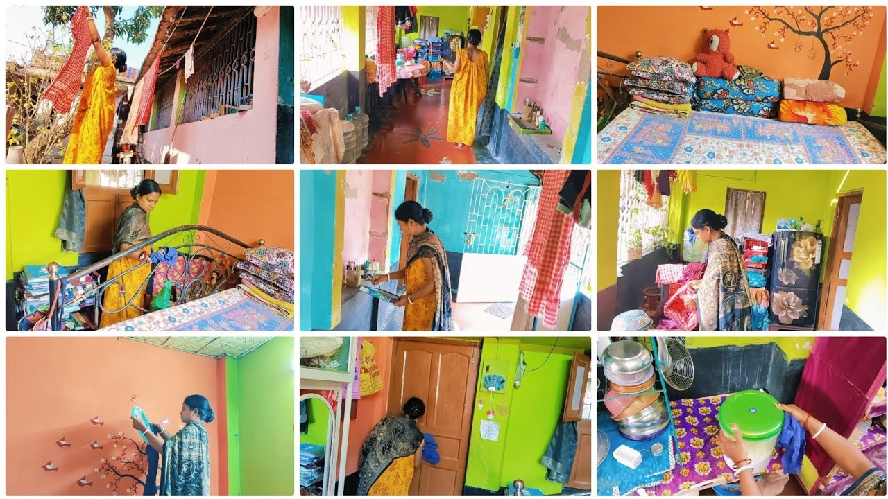 Cleaning vlog/রান্না বসিয়ে ঘর,রান্নাঘর,বারান্দা সব ক্লিন করে নিলাম সংসারের আয় বুঝে ব্যয় করতে হয়।
