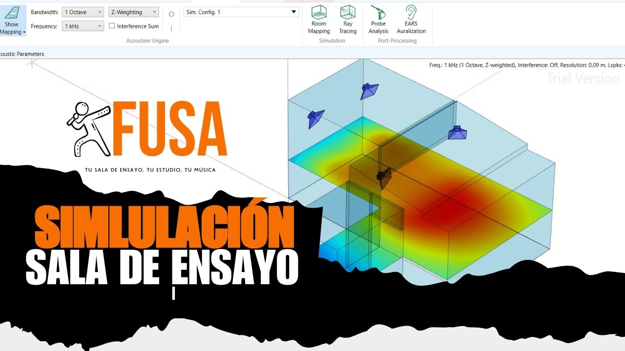 Simulaci&oacute;n Ac&uacute;stica 3D de Nuestra Sala de Ensayo 