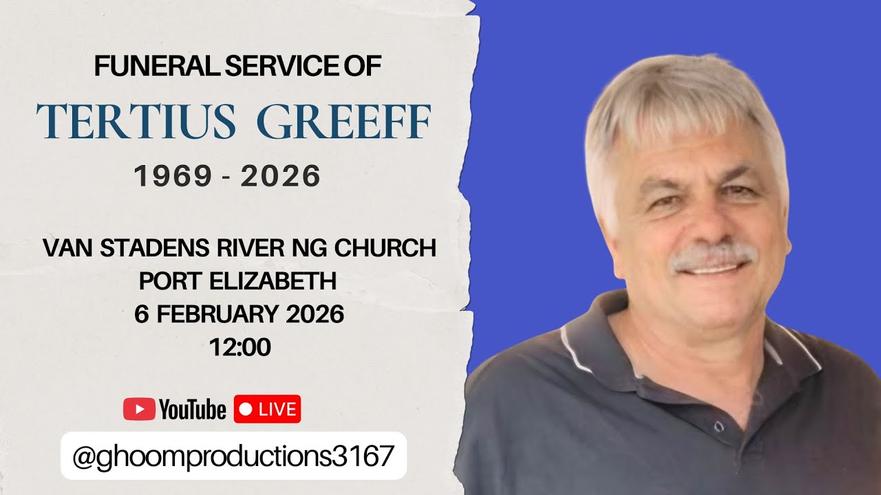 Funeral service of Tertius Greeff