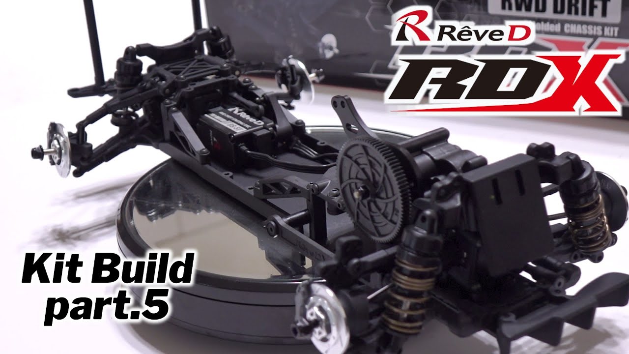 Rêve D ”RDX” 組み立て動画 part.5 / RWDドリフトカーキット / オイルダンパー メカ積み / ラジドリ ドリラジ ラジコン DRIFT ReveD【COMO's RC】