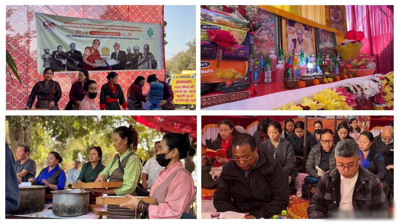 Celebrating 36 years of His Holiness the Dalai Lama&rsquo;s Nobel Peace Prize | Tibetan Market, Faridabad.