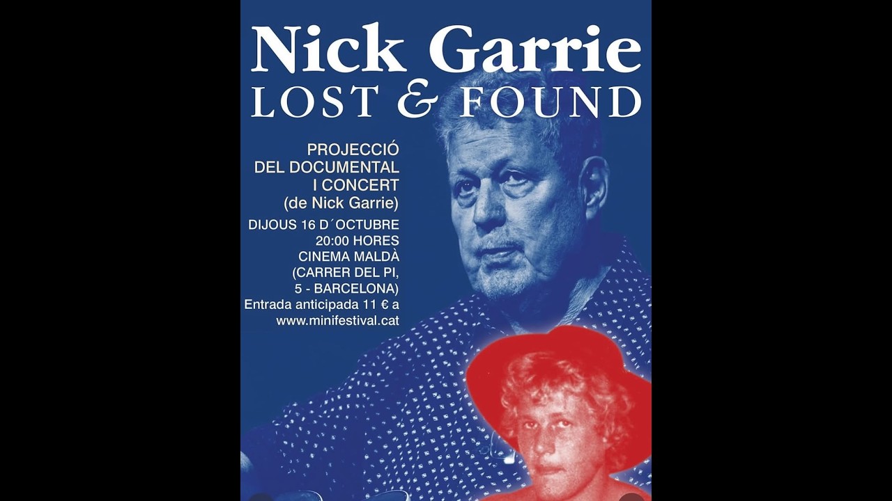 Nick Garrie at 16/10/2025 Barcelona Malda Cinema