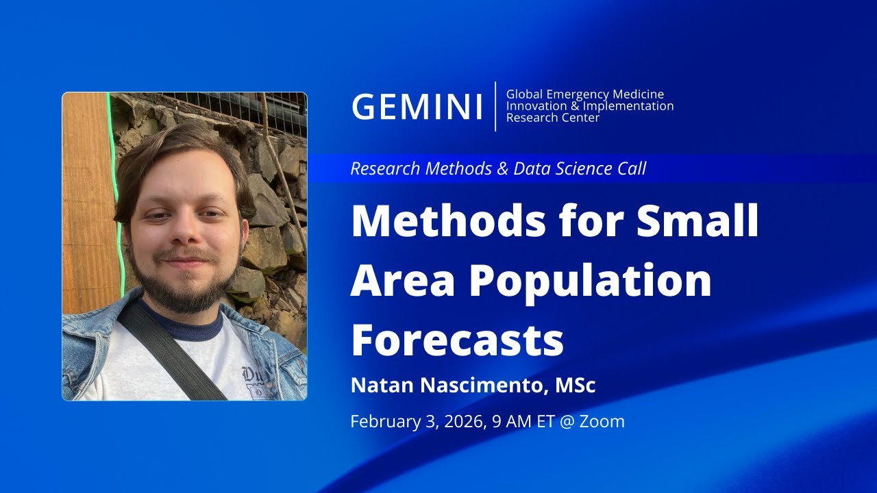 Natan presents on Methods for Small Area Population Forecasts