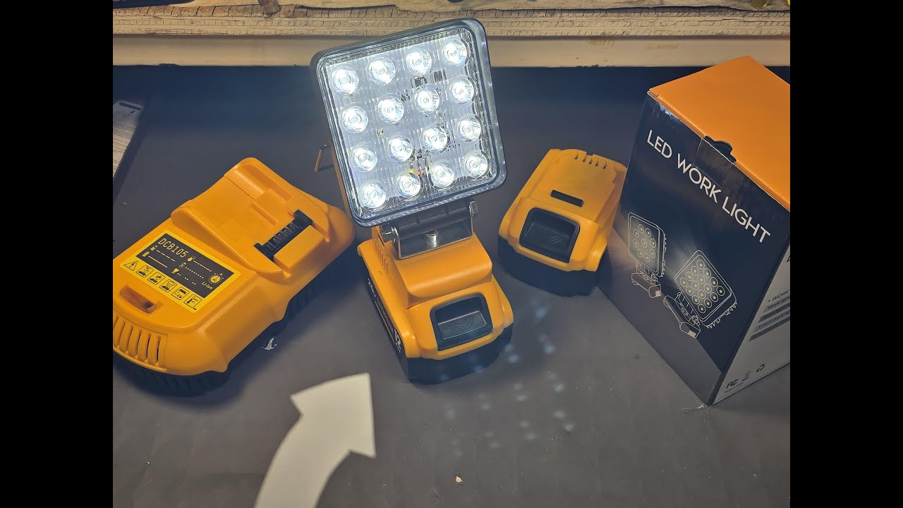 Why I Bought These BRIGHT 20 volt LED Worklights for Camping