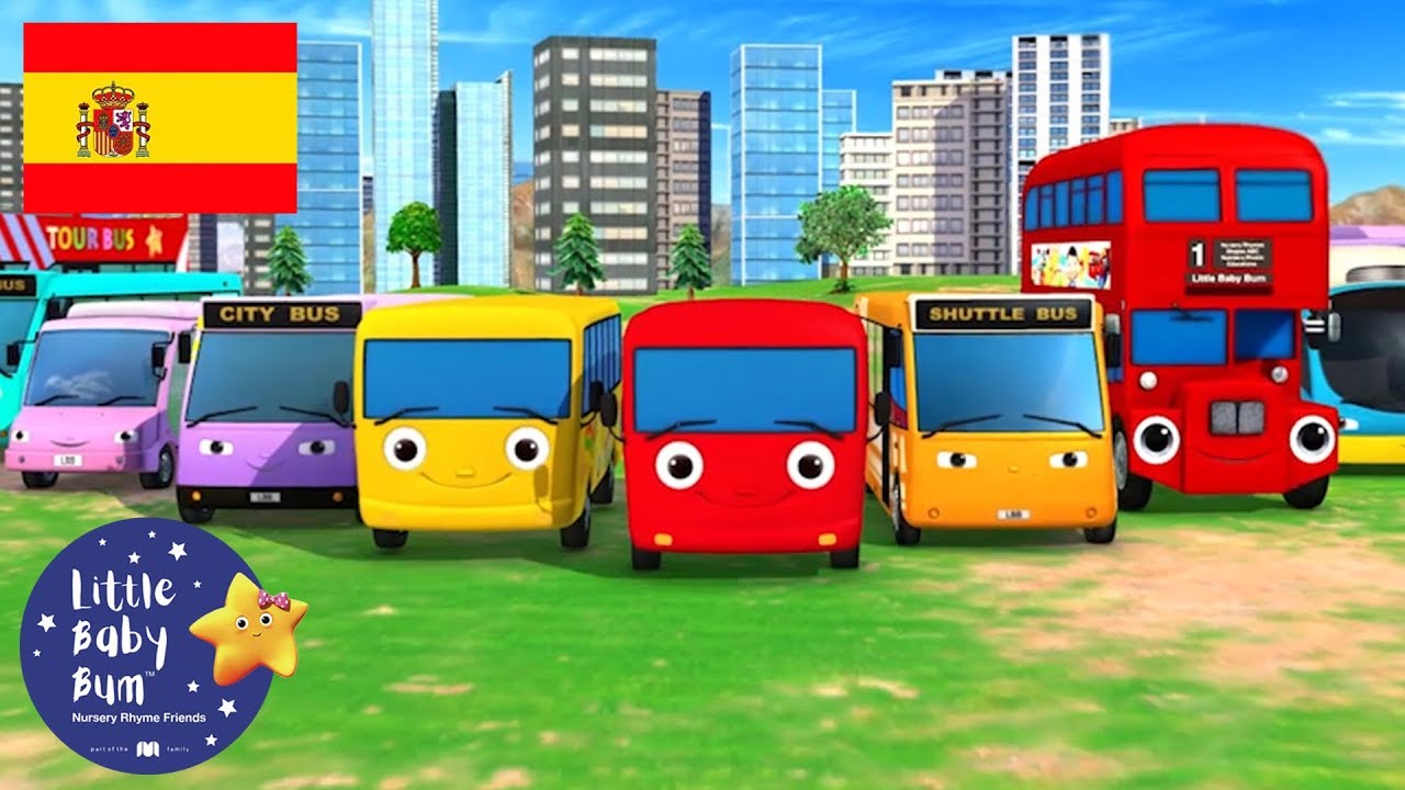 Canciones Infantiles | ¡Diferentes Tipos de Autobús! | Dibujos Animados | Little Baby Bum en Español
