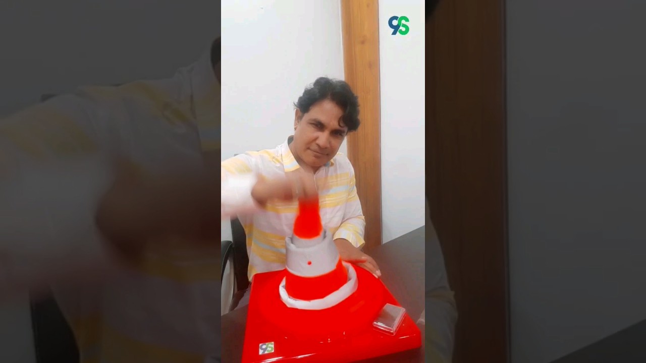 Traffic cone with Light #trafficcone #light #9ssolutions #roadsafety #parkingsolution #manufacturer