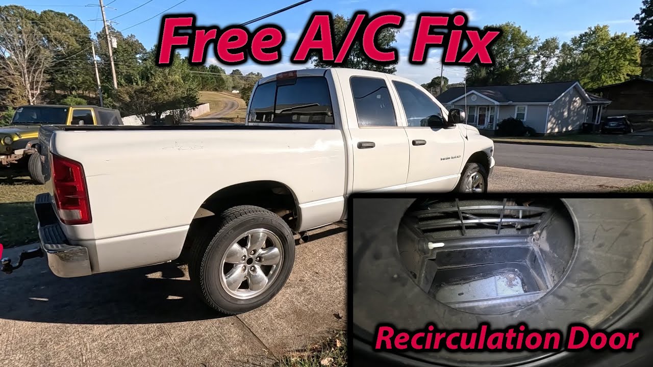 Blower motor running no air from vents Fix Dodge Ram 2002 -2005