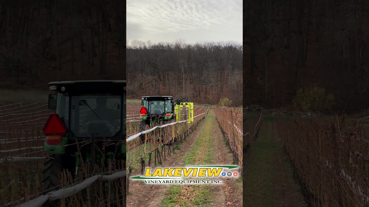 John Deere 5125R and Collard PrePruner Reducing Vineyard Labor Costs