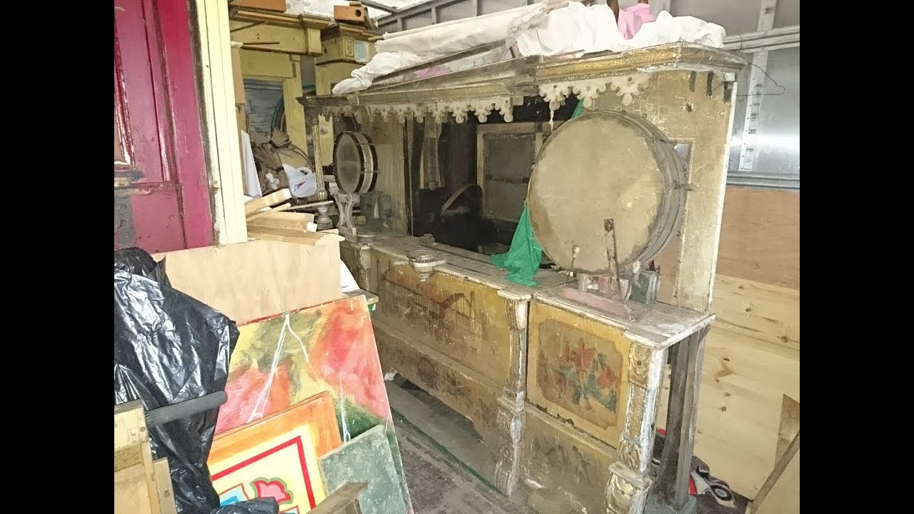 FOR SALE: 69-key 1880s GAVIOLI TRUMPET BARREL FAIRGROUND ORGAN Restoration Project Part 1