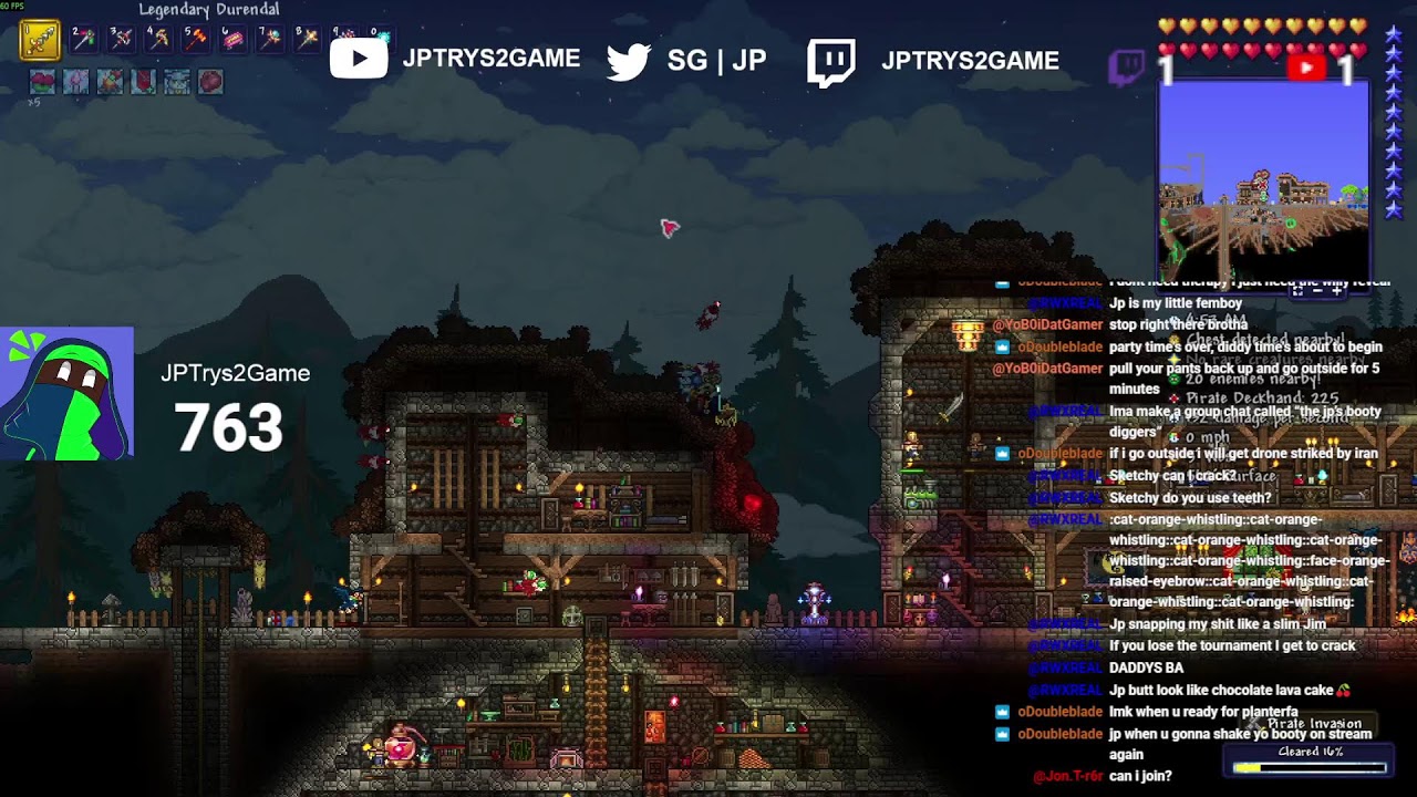 CUSTOM TERRARIA LEGENDARY MODE SEED PLAYTHROUGH Prt.7 | SUB = DEATH | 5+ multiplayer